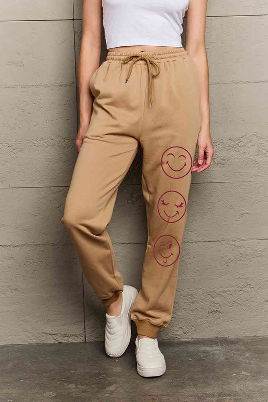 Simply Love Full Size Emoji Graphic Sweatpants