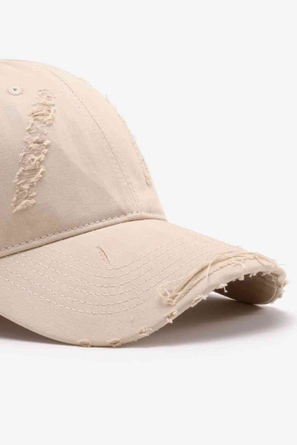 Distressed Adjustable Baseball Cap